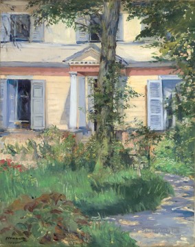  impressionism Canvas - The House at Rueil Realism Impressionism Edouard Manet